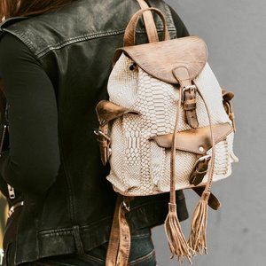 White Snake Brett Backpack Freebird by Steven